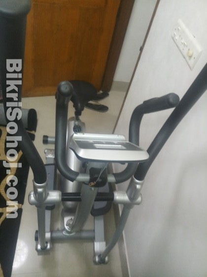 Cross trainer and cycling